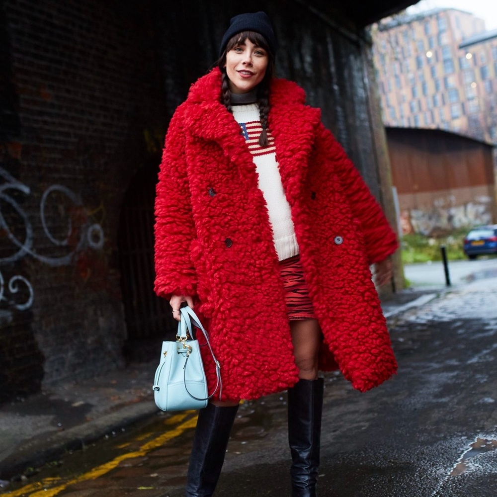 Iconic Red Teddy Coat